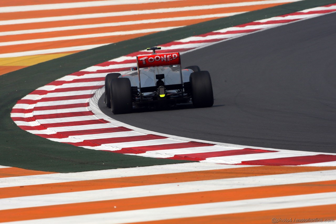 GP INDIA, 26.10.2012- Prove Libere 1, Lewis Hamilton (GBR) McLaren Mercedes MP4-27 
