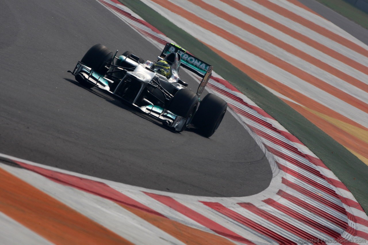GP INDIA, 26.10.2012- Prove Libere 1, Nico Rosberg (GER) Mercedes AMG F1 W03 