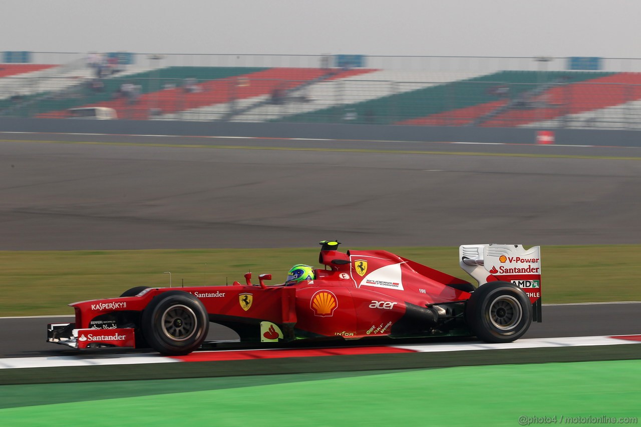 GP INDIA, 26.10.2012- Prove Libere 1, Felipe Massa (BRA) Ferrari F2012 