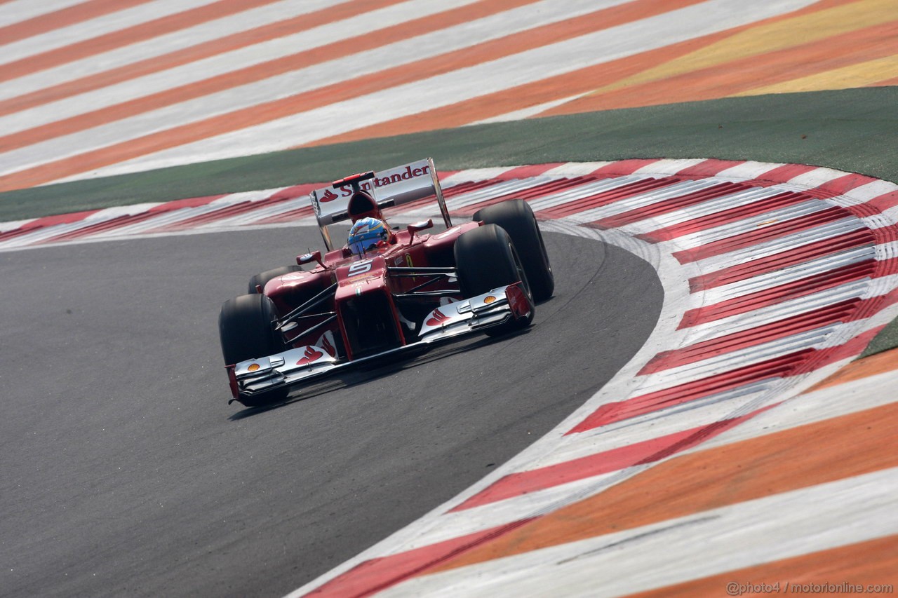 GP INDIA, 26.10.2012- Prove Libere 1, Fernando Alonso (ESP) Ferrari F2012 
