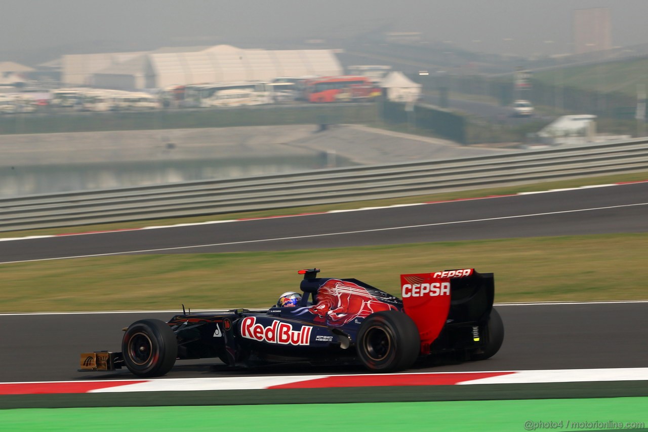 GP INDIA, 26.10.2012- Prove Libere 1, Daniel Ricciardo (AUS) Scuderia Toro Rosso STR7 