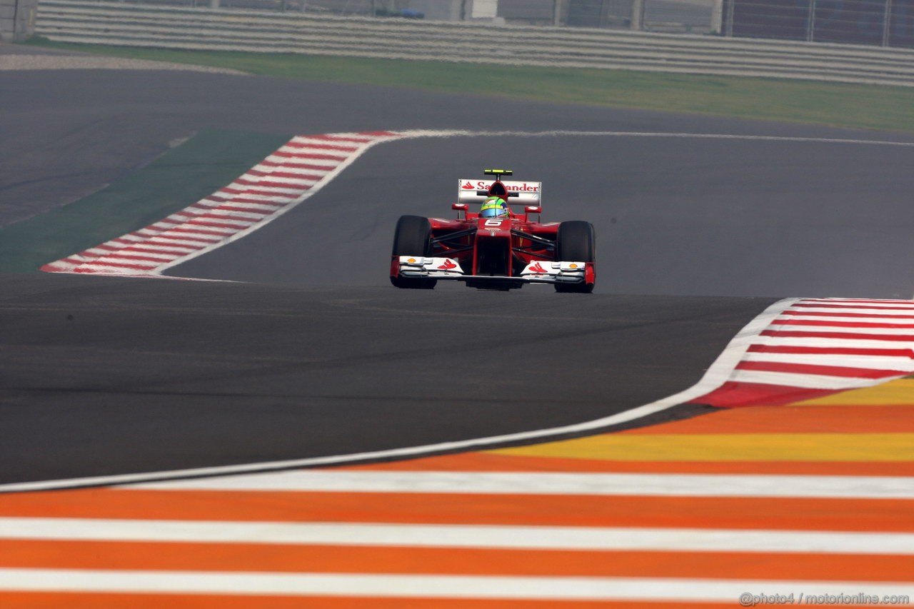GP INDIA, 26.10.2012- Prove Libere 1, Felipe Massa (BRA) Ferrari F2012 