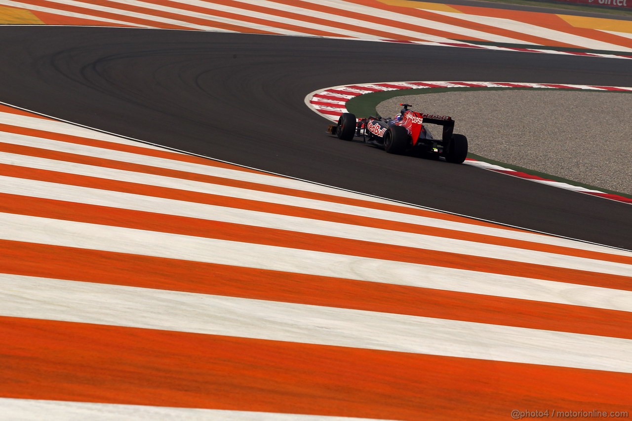 GP INDIA, 26.10.2012- Prove Libere 1, Daniel Ricciardo (AUS) Scuderia Toro Rosso STR7 