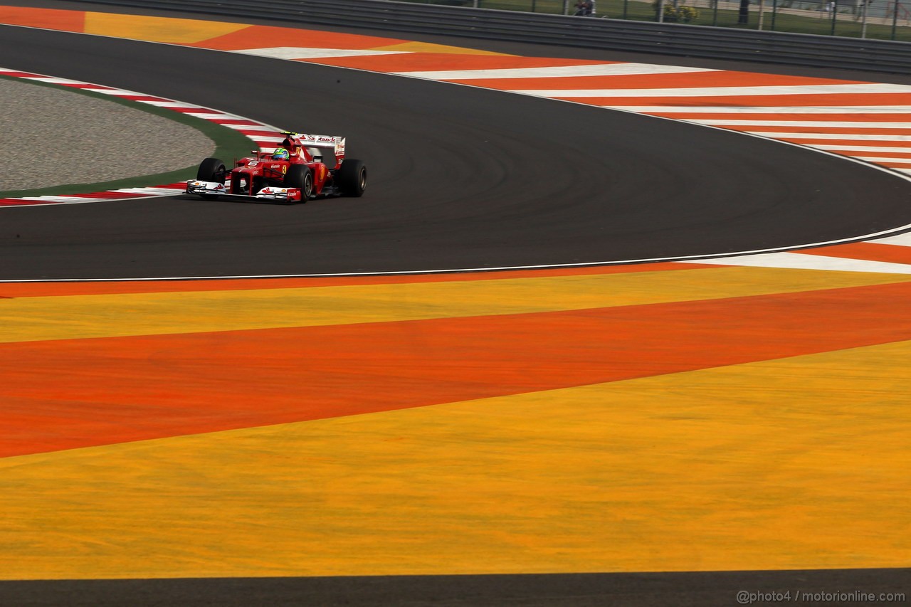 GP INDIA, 26.10.2012- Prove Libere 1, Felipe Massa (BRA) Ferrari F2012 