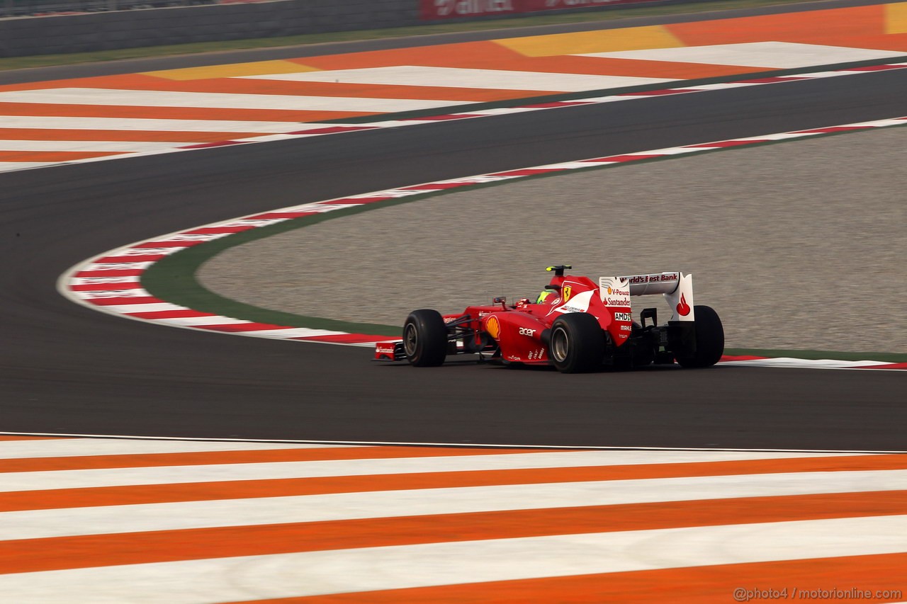 GP INDIA, 26.10.2012- Prove Libere 1, Felipe Massa (BRA) Ferrari F2012 