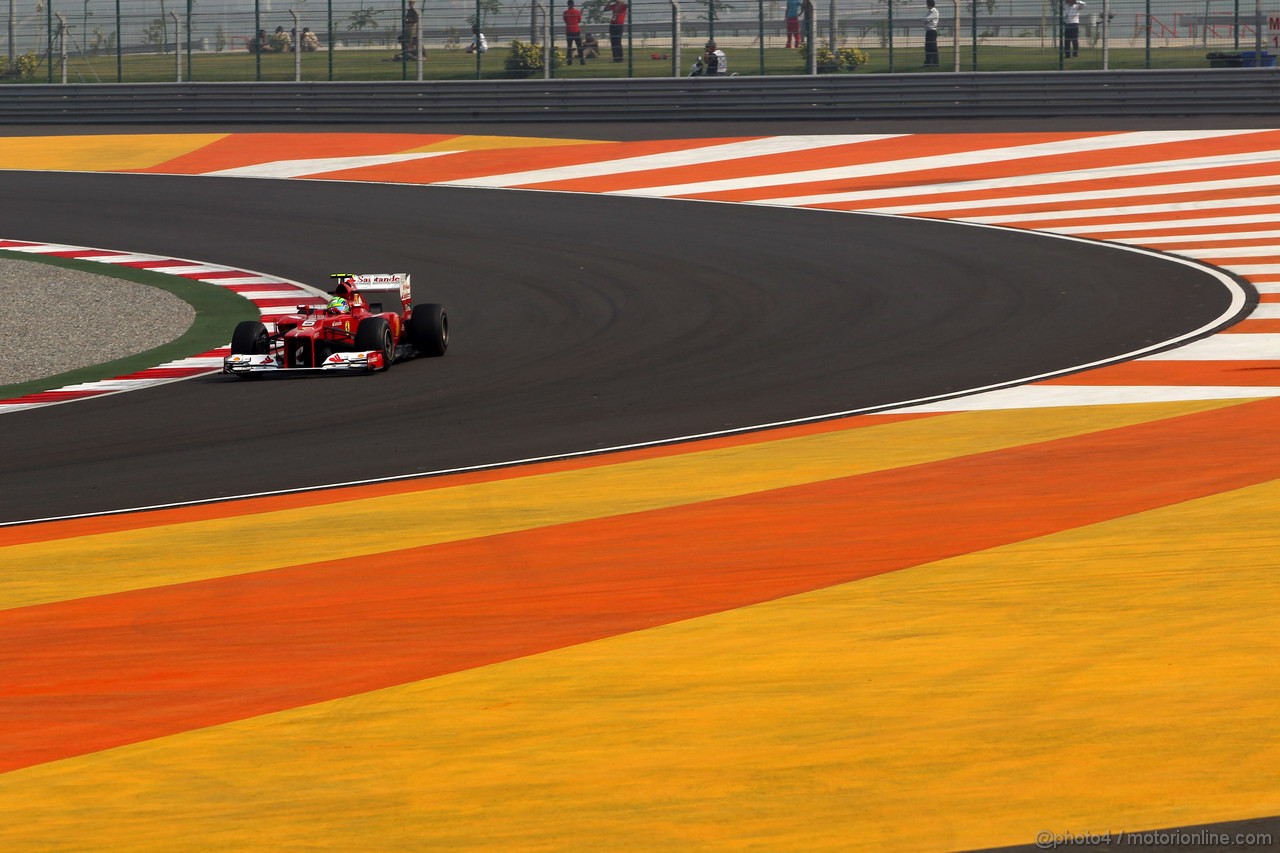 GP INDIA, 26.10.2012- Prove Libere 1, Felipe Massa (BRA) Ferrari F2012 