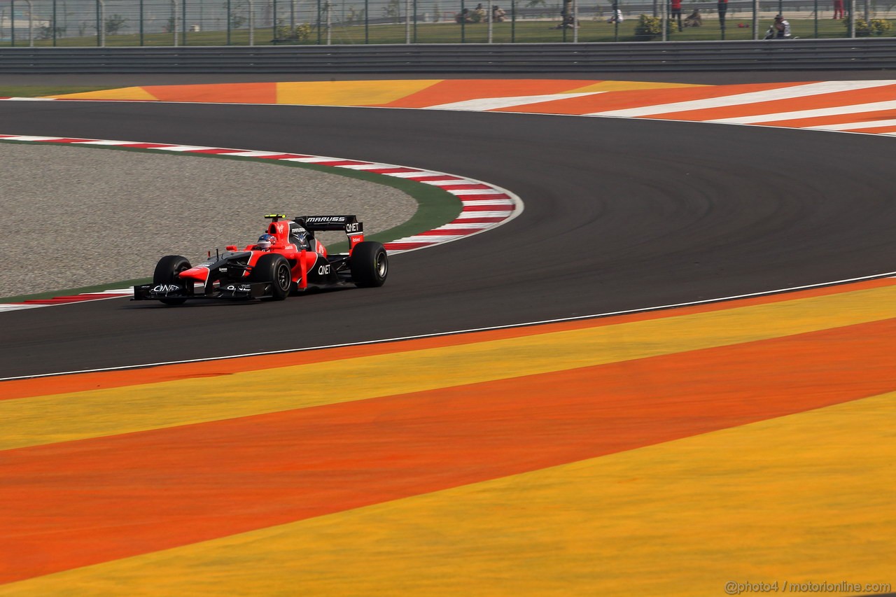 GP INDIA, 26.10.2012- Prove Libere 1, Charles Pic (FRA) Marussia F1 Team MR01 