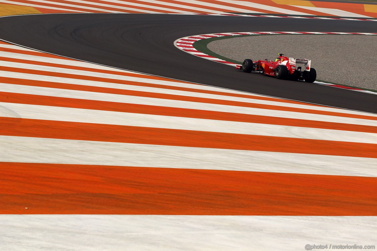 GP INDIA, 26.10.2012- Prove Libere 1, Felipe Massa (BRA) Ferrari F2012 