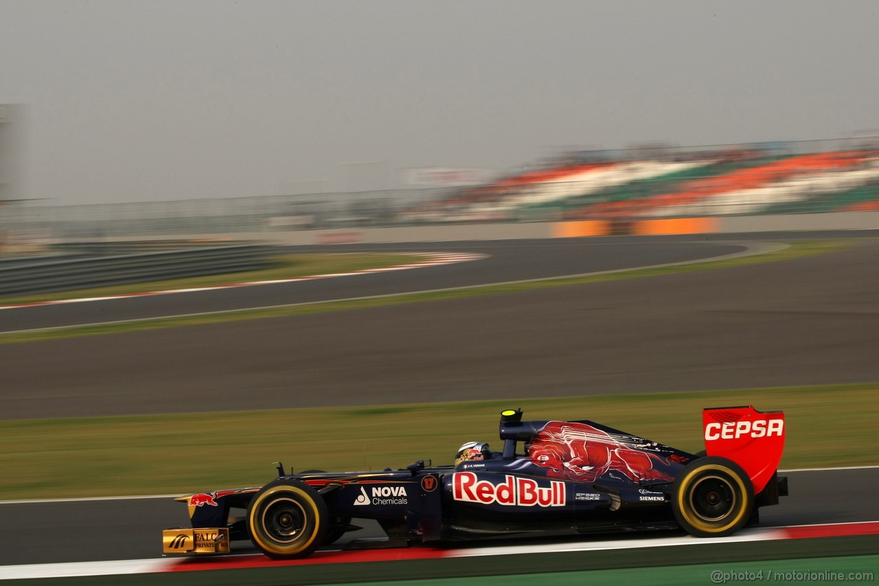 GP INDIA, 26.10.2012- Prove Libere 2, Jean-Eric Vergne (FRA) Scuderia Toro Rosso STR7