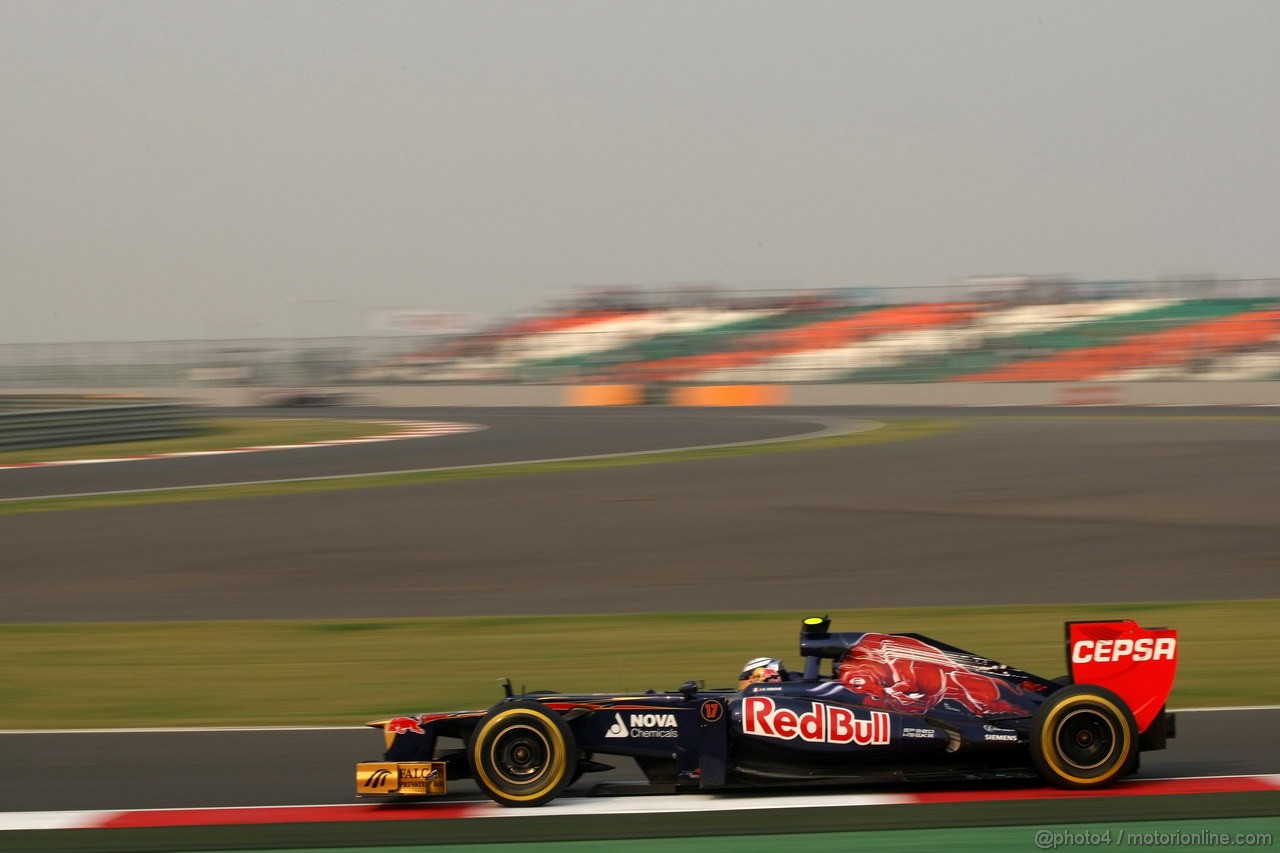 GP INDIA, 26.10.2012- Prove Libere 2, Jean-Eric Vergne (FRA) Scuderia Toro Rosso STR7 