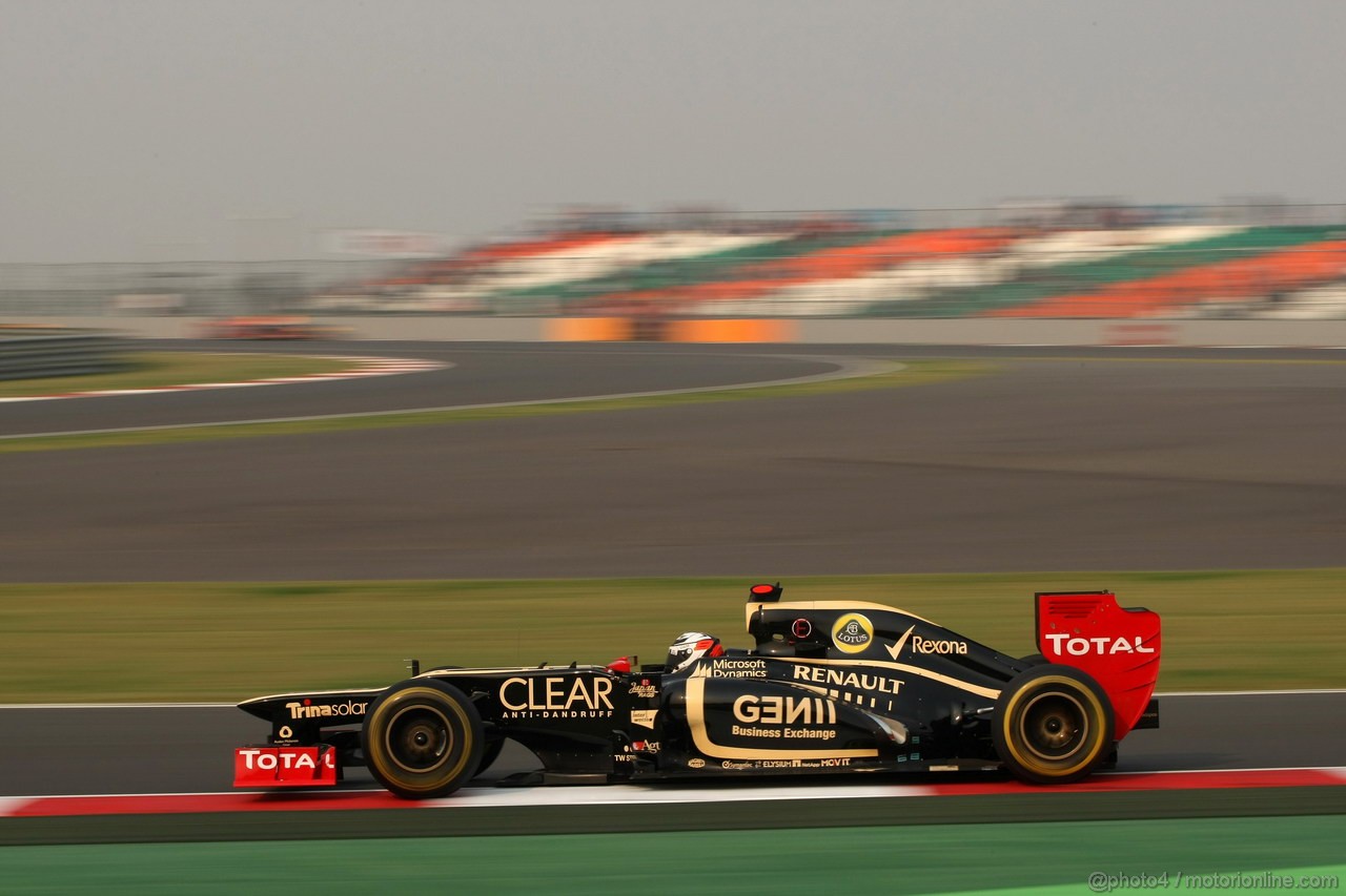 GP INDIA, 26.10.2012- Prove Libere 2, Kimi Raikkonen (FIN) Lotus F1 Team E20 
