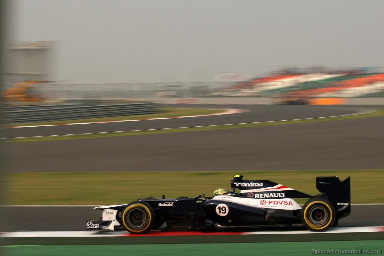 GP INDIA, 26.10.2012- Prove Libere 2, Bruno Senna (BRA) Williams F1 Team FW34 