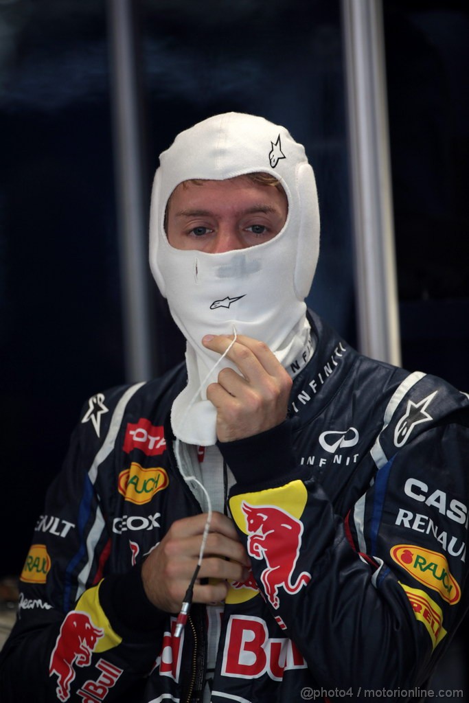 GP INDIA, 26.10.2012- Prove Libere 2, Sebastian Vettel (GER) Red Bull Racing RB8
