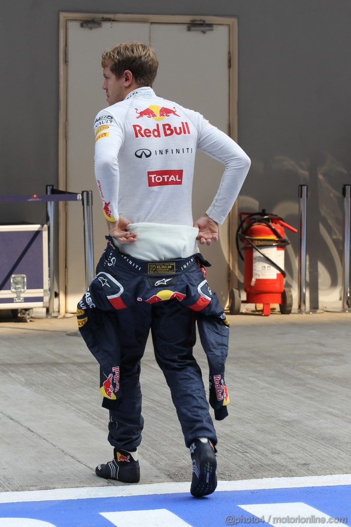 GP INDIA, 26.10.2012- Prove Libere 2, Sebastian Vettel (GER) Red Bull Racing RB8