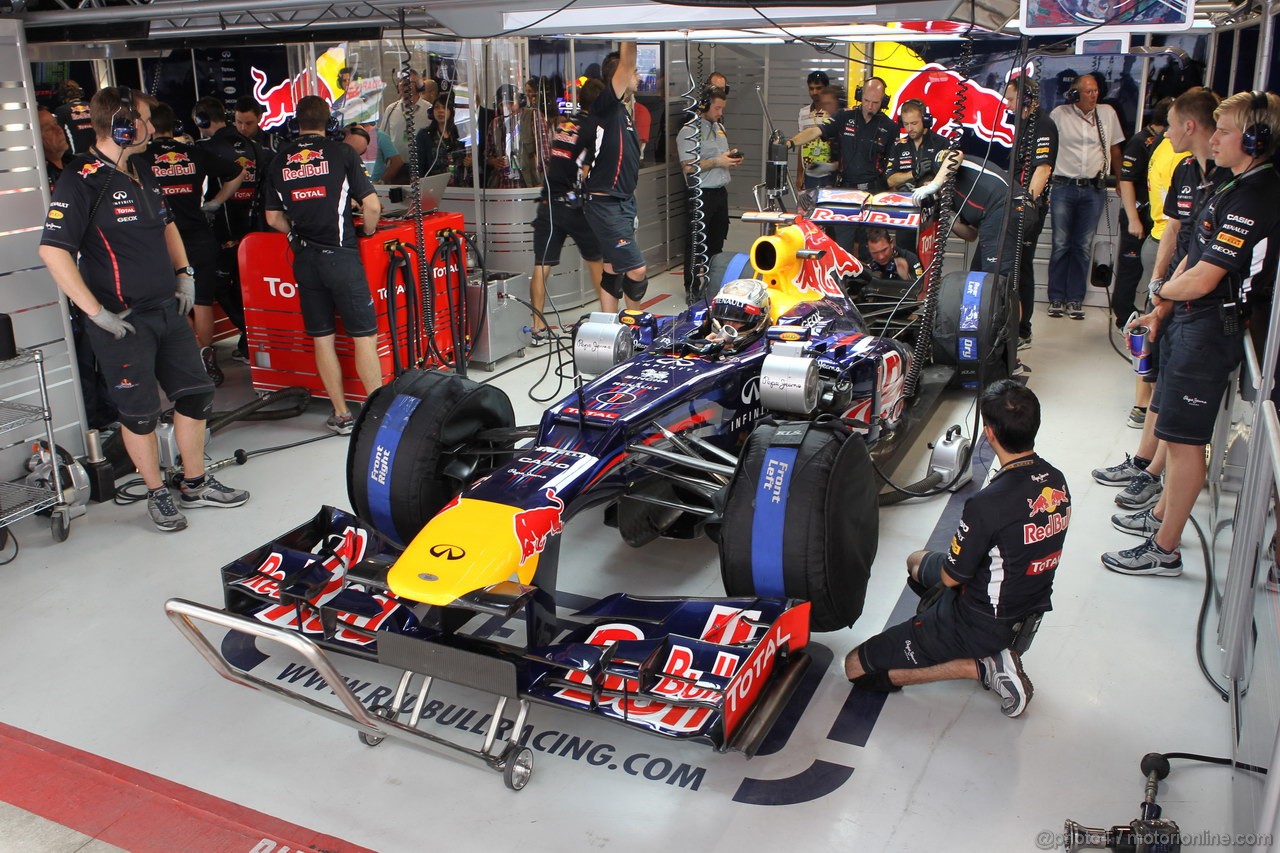GP INDIA, 26.10.2012- Prove Libere 2, Sebastian Vettel (GER) Red Bull Racing RB8 