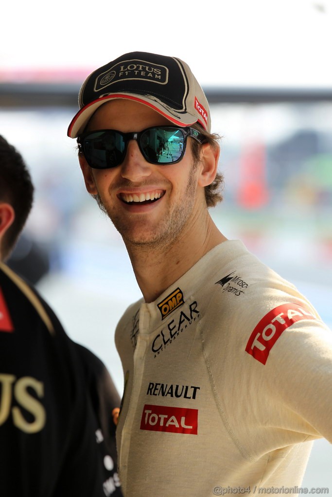 GP INDIA, 26.10.2012- Prove Libere 2,Romain Grosjean (FRA) Lotus F1 Team E20 