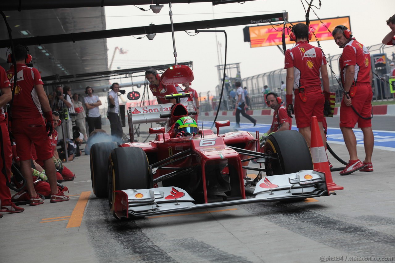 GP INDIA, 26.10.2012- Prove Libere 2, Felipe Massa (BRA) Ferrari F2012 