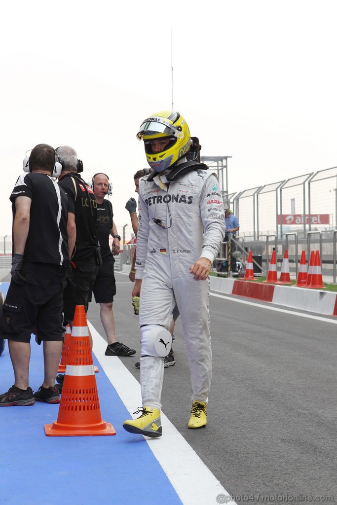 GP INDIA, 26.10.2012- Prove Libere 2, Nico Rosberg (GER) Mercedes AMG F1 W03 