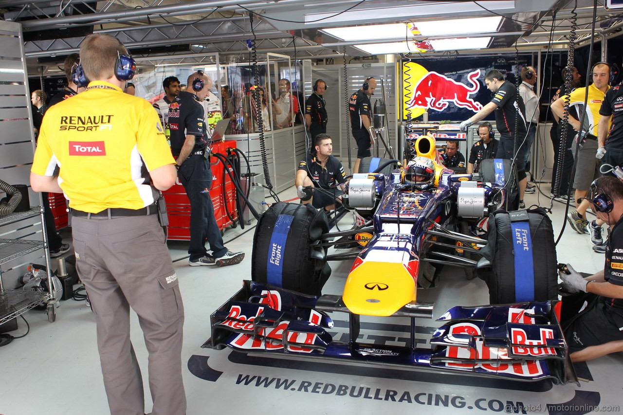 GP INDIA, 26.10.2012- Prove Libere 2, Sebastian Vettel (GER) Red Bull Racing RB8