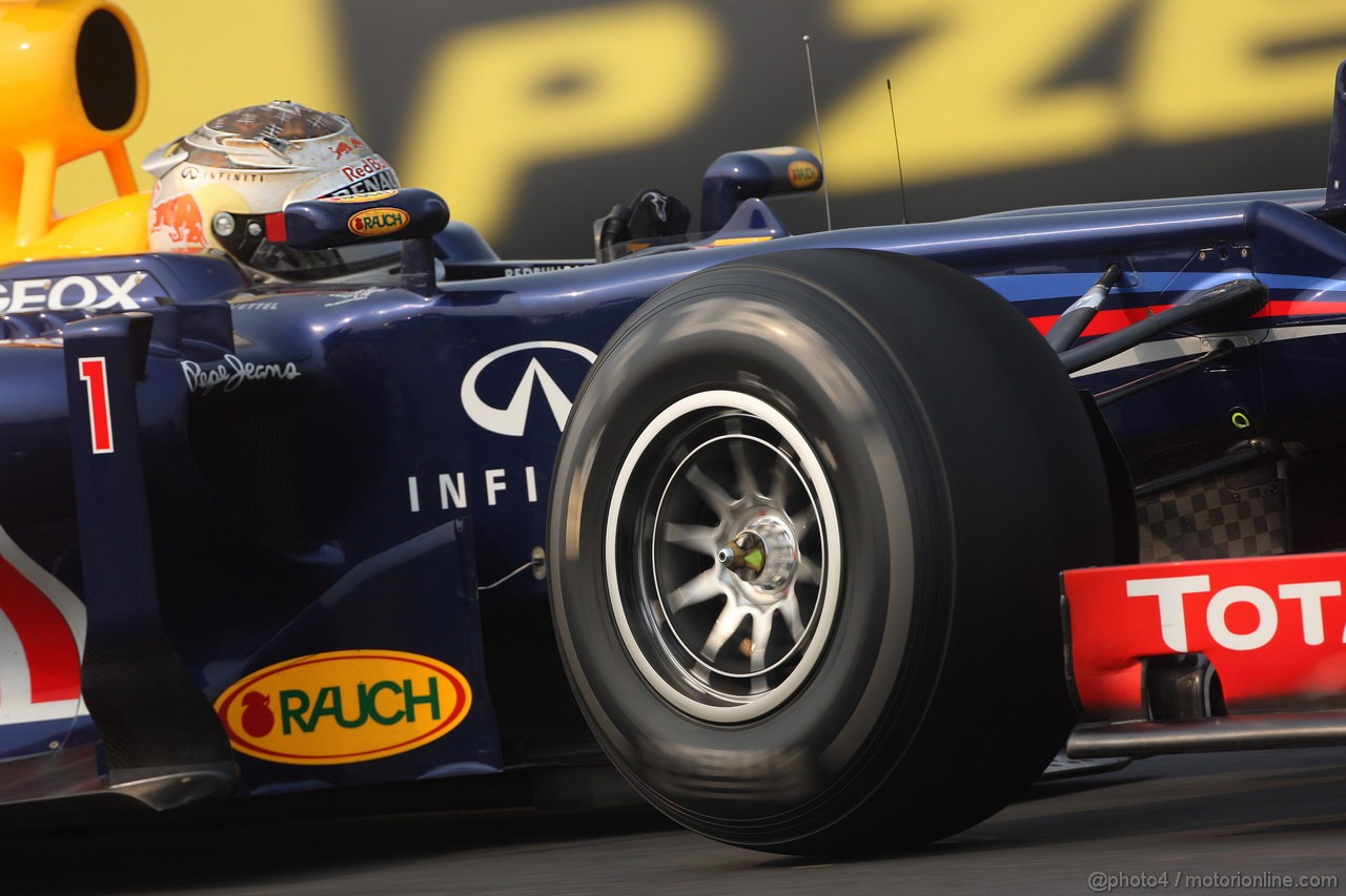 GP INDIA, 26.10.2012- Prove Libere 2, Sebastian Vettel (GER) Red Bull Racing RB8