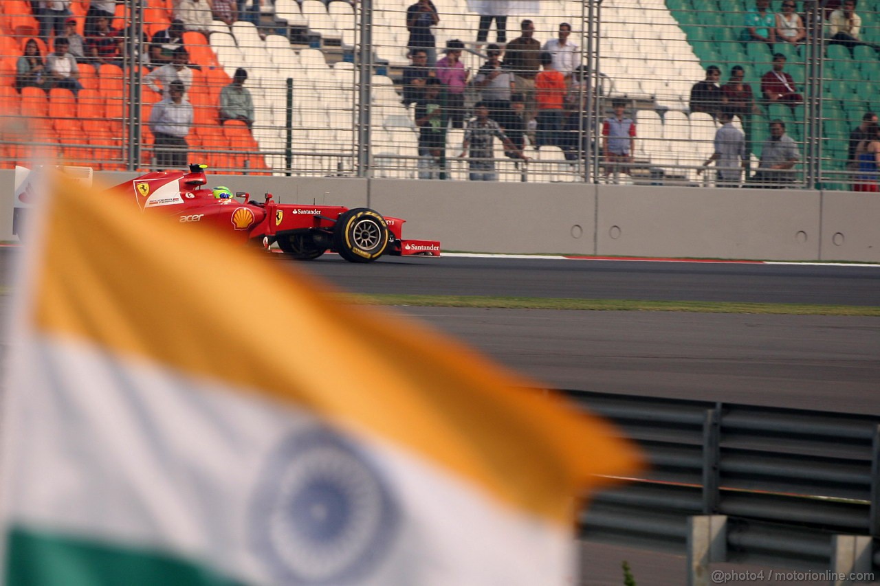 GP INDIA, 26.10.2012- Prove Libere 2, Felipe Massa (BRA) Ferrari F2012 