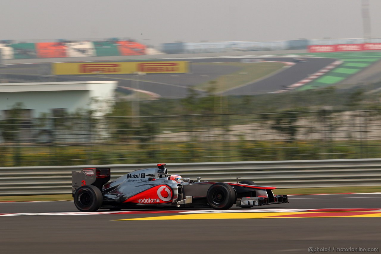 GP INDIA, 26.10.2012- Prove Libere 2, Jenson Button (GBR) McLaren Mercedes MP4-27 