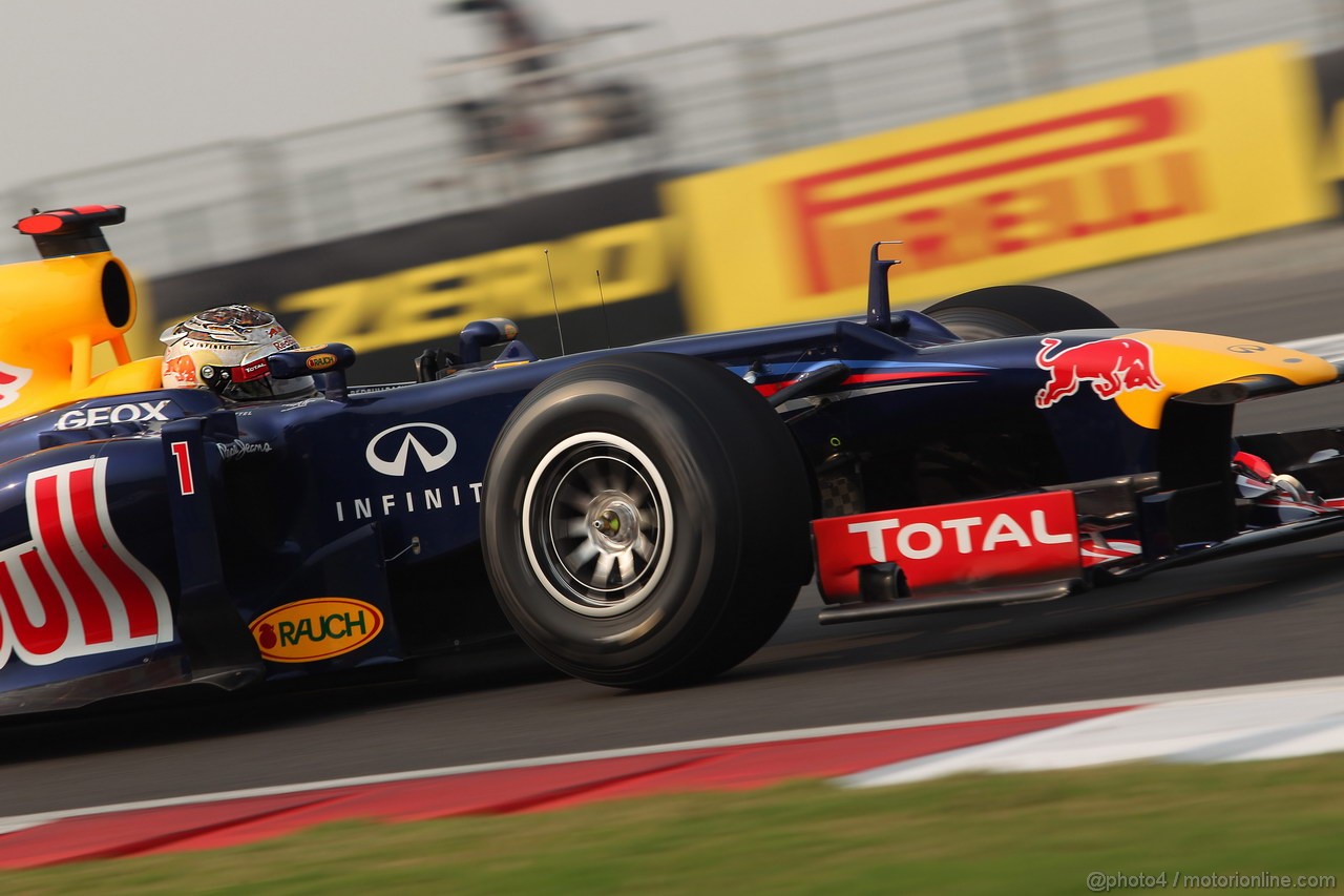 GP INDIA, 26.10.2012- Prove Libere 2, Sebastian Vettel (GER) Red Bull Racing RB8