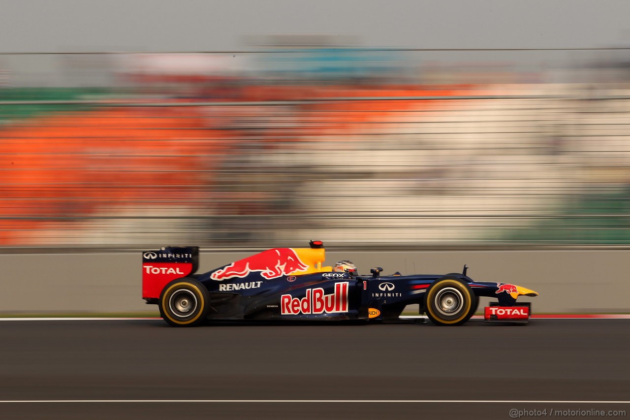 GP INDIA, 26.10.2012- Prove Libere 2, Sebastian Vettel (GER) Red Bull Racing RB8
