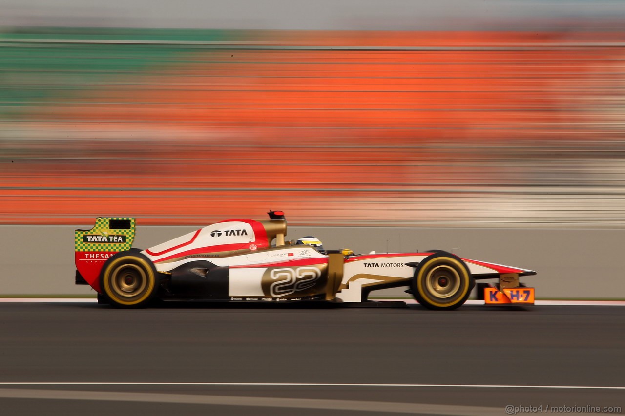 GP INDIA, 26.10.2012- Prove Libere 2, Pedro de la Rosa (ESP) HRT Formula 1 Team F112 