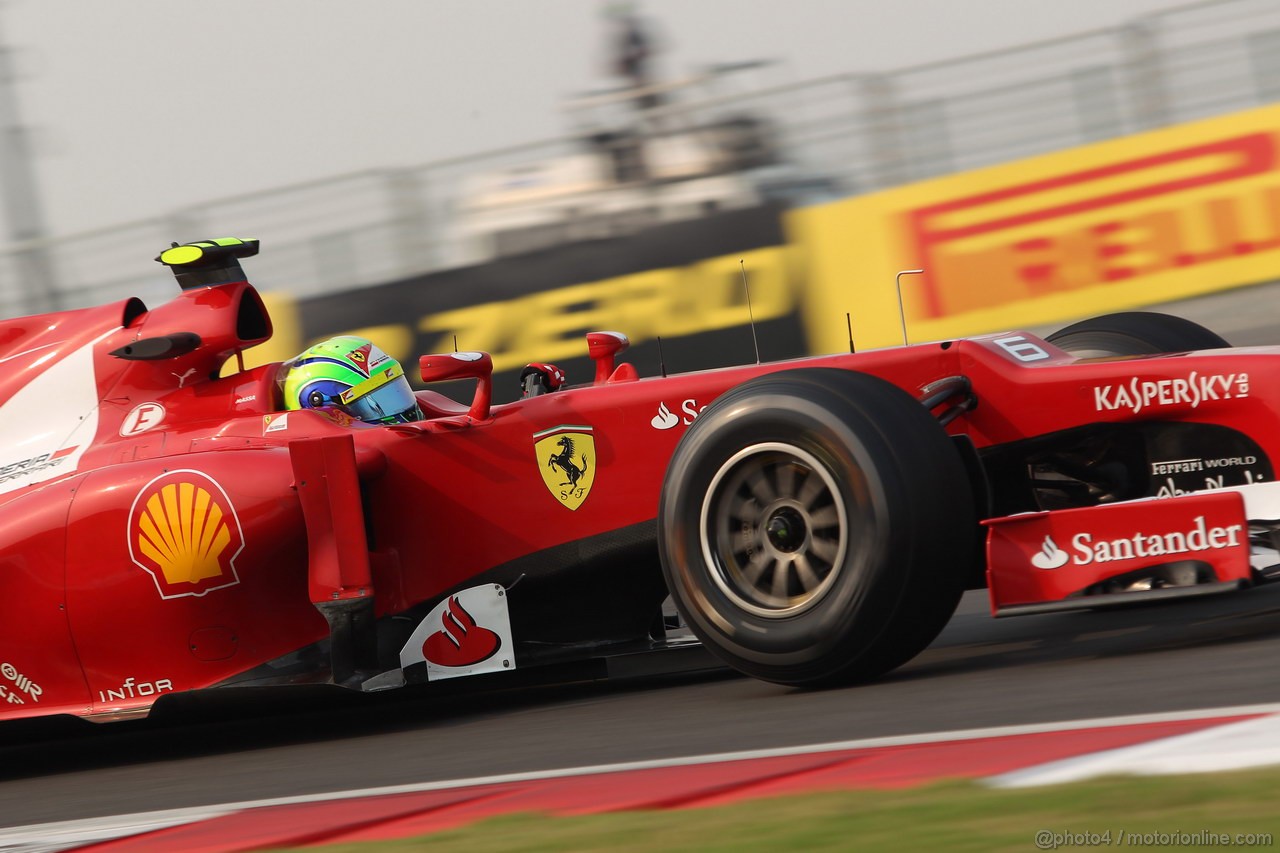 GP INDIA, 26.10.2012- Prove Libere 2, Felipe Massa (BRA) Ferrari F2012 