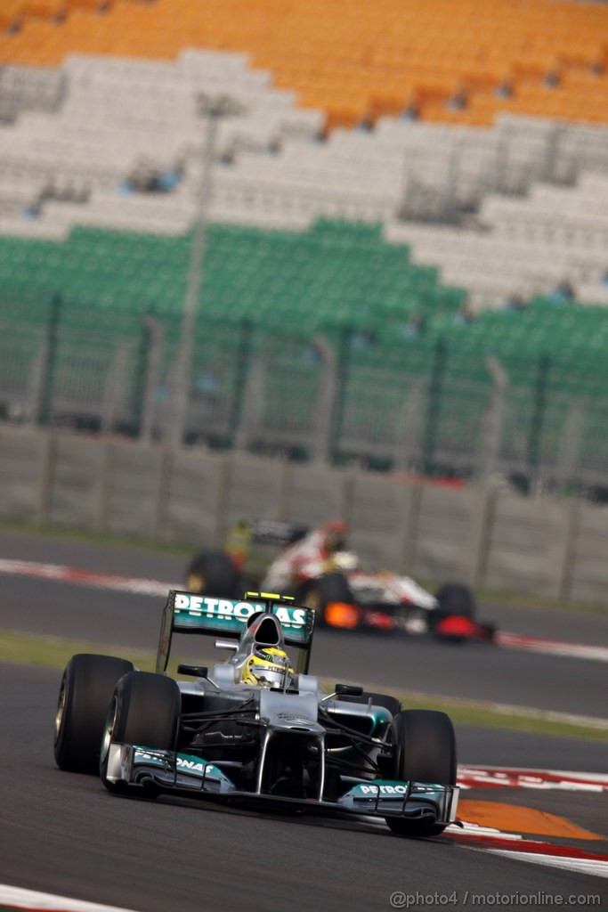 GP INDIA, 26.10.2012- Prove Libere 2, Nico Rosberg (GER) Mercedes AMG F1 W03 
