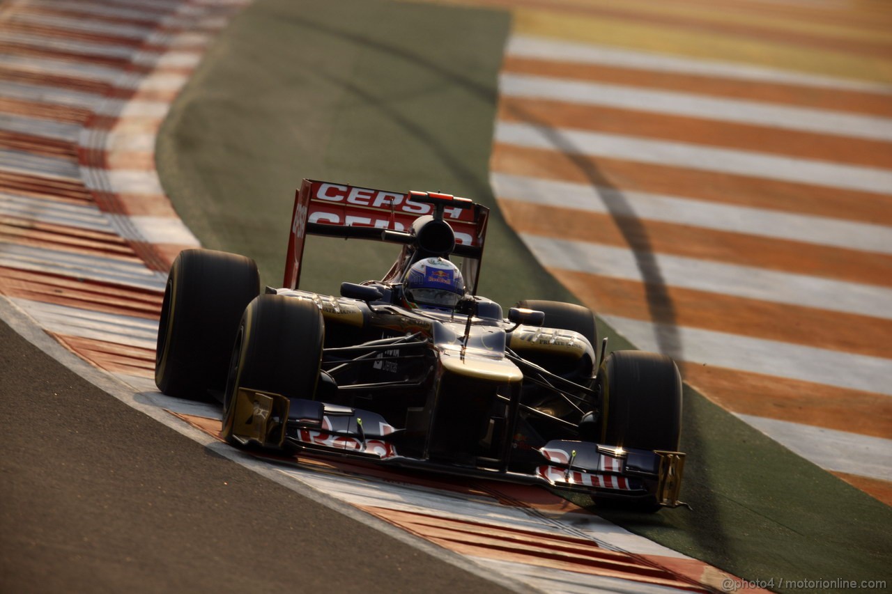 GP INDIA, 26.10.2012- Prove Libere 2, Daniel Ricciardo (AUS) Scuderia Toro Rosso STR7 