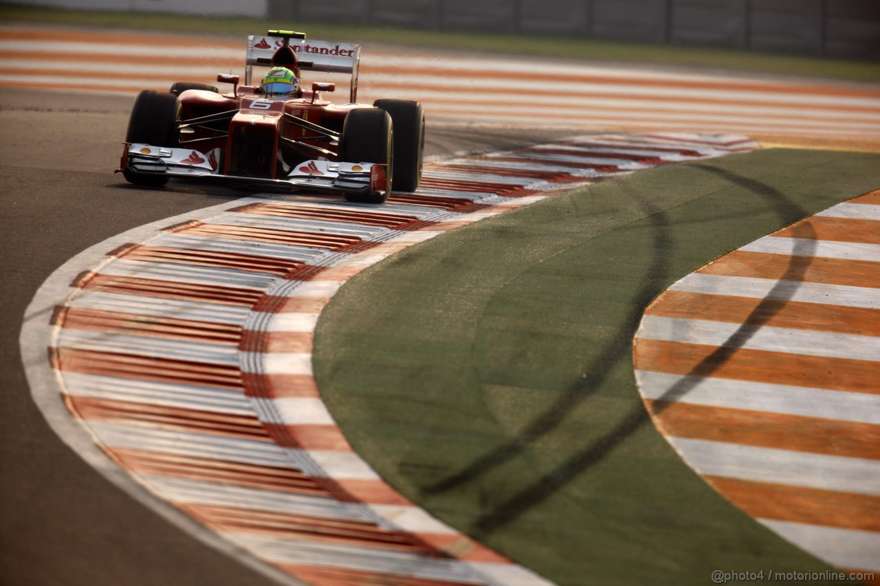 GP INDIA, 26.10.2012- Prove Libere 2, Felipe Massa (BRA) Ferrari F2012 