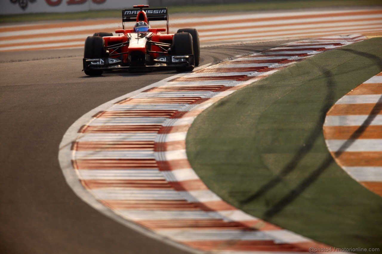 GP INDIA, 26.10.2012- Prove Libere 2, Timo Glock (GER) Marussia F1 Team MR01 