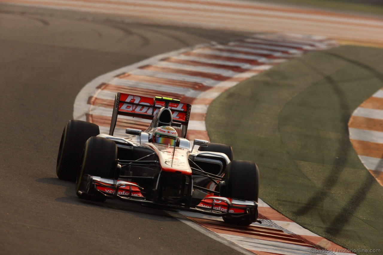 GP INDIA, 26.10.2012- Prove Libere 2, Lewis Hamilton (GBR) McLaren Mercedes MP4-27 