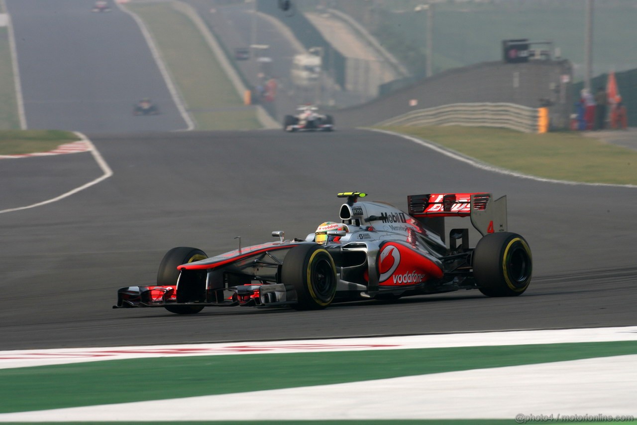 GP INDIA, 26.10.2012- Prove Libere 2, Lewis Hamilton (GBR) McLaren Mercedes MP4-27 