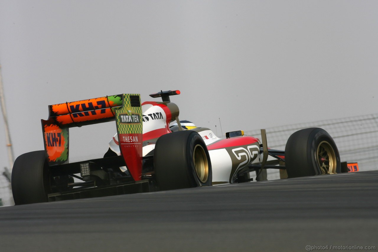 GP INDIA, 26.10.2012- Prove Libere 2, Pedro de la Rosa (ESP) HRT Formula 1 Team F112 