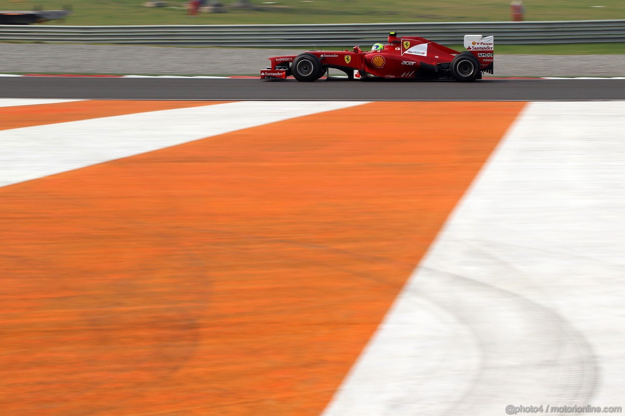 GP INDIA, 26.10.2012- Prove Libere 2, Felipe Massa (BRA) Ferrari F2012 