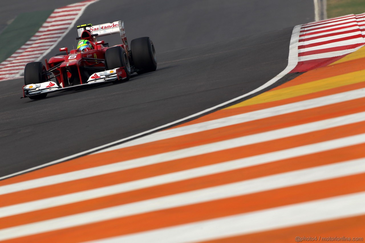 GP INDIA, 26.10.2012- Prove Libere 2, Felipe Massa (BRA) Ferrari F2012 