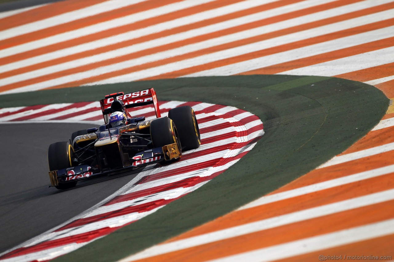 GP INDIA, 26.10.2012- Prove Libere 2, Daniel Ricciardo (AUS) Scuderia Toro Rosso STR7 
