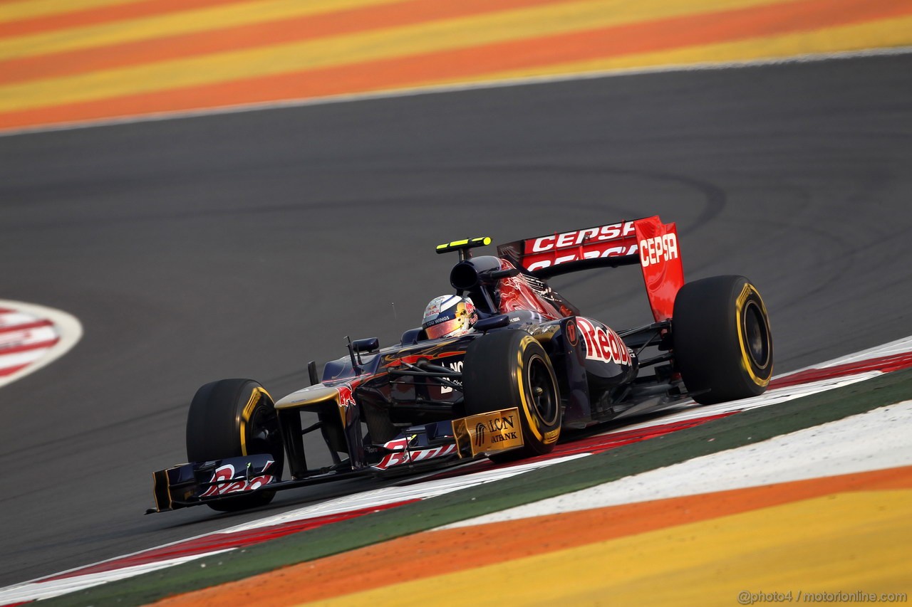 GP INDIA, 26.10.2012- Prove Libere 2, Jean-Eric Vergne (FRA) Scuderia Toro Rosso STR7 