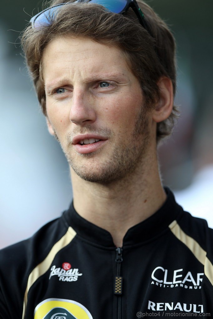 GP ITALIA, 09.09.2012- Romain Grosjean (FRA) Lotus F1 Team E20 