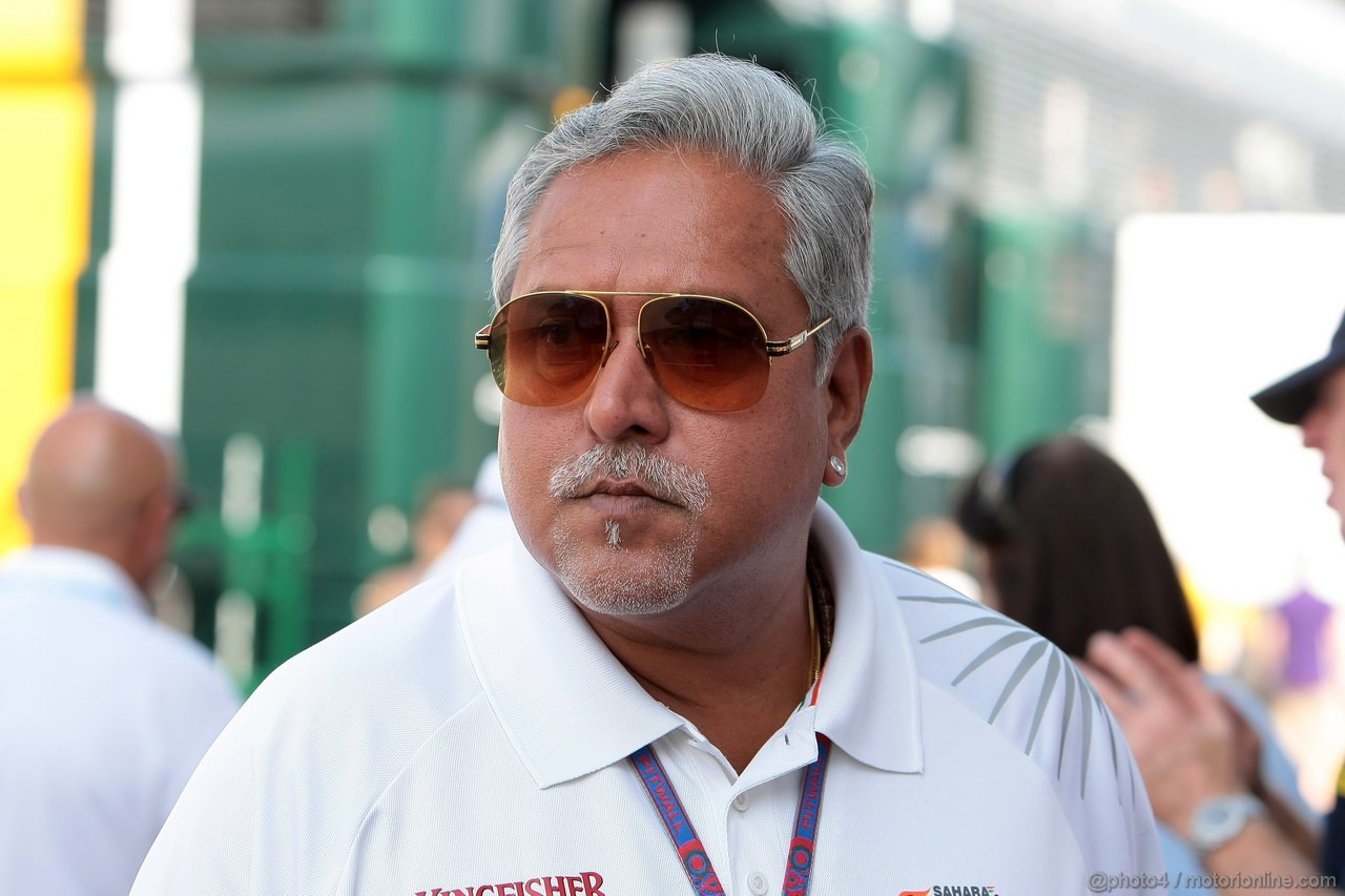 GP ITALIA, 09.09.2012- Vijay Mallya (IND), Chairman e Managine Director Force India 