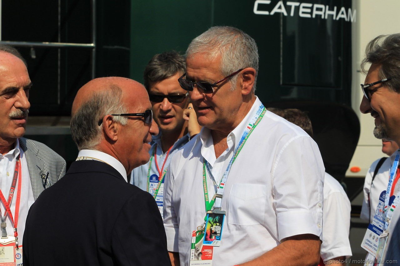 GP ITALIA, 09.09.2012- Dr. Angelo Sticchi Damiani (ITA) Aci Csai President e Roberto Formigoni (ITA), Presidente della Regione Lombardia