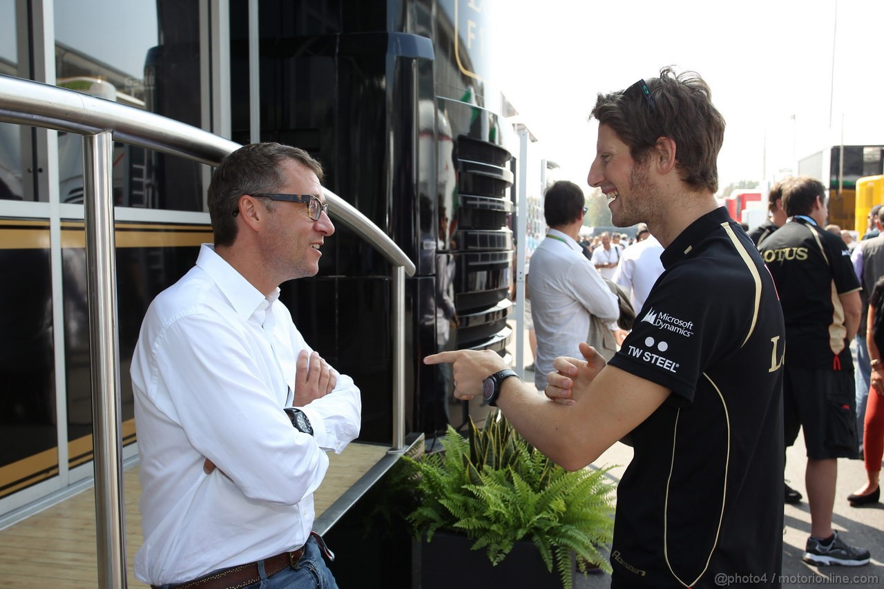 GP ITALIA, 09.09.2012- Romain Grosjean (FRA) Lotus F1 Team E20