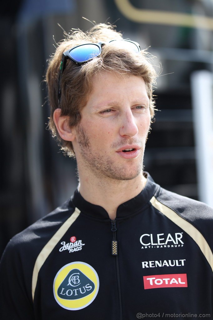 GP ITALIA, 09.09.2012- Romain Grosjean (FRA) Lotus F1 Team E20 