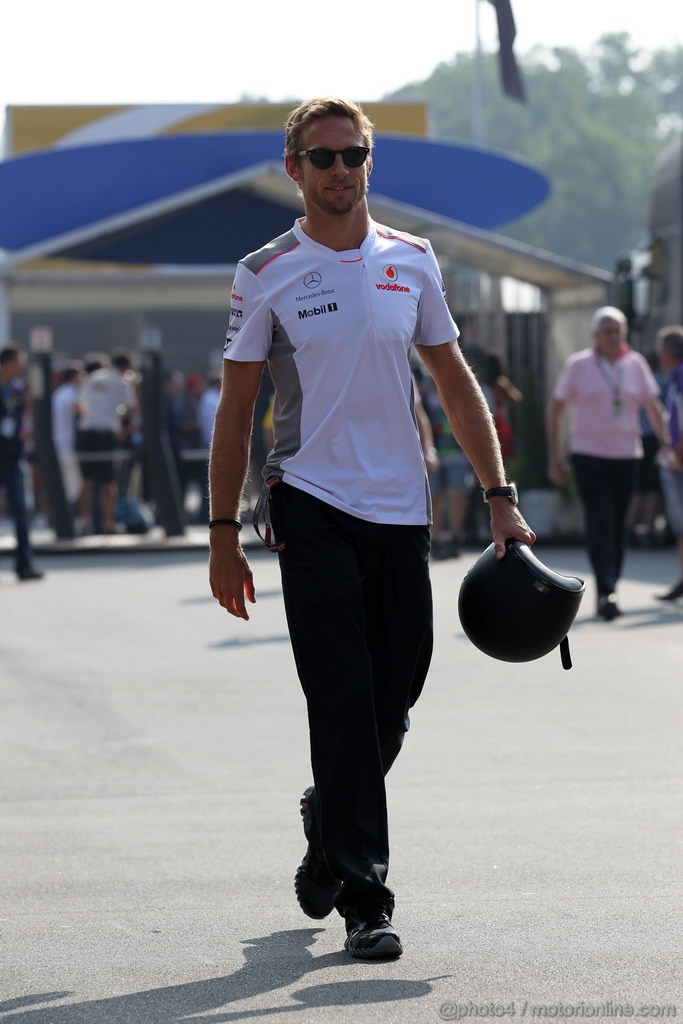 GP ITALIA, 09.09.2012- Jenson Button (GBR) McLaren Mercedes MP4-27 