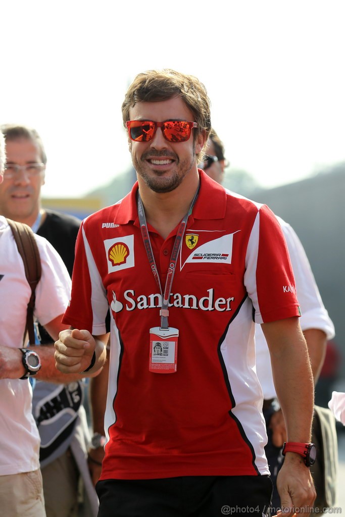 GP ITALIA, 09.09.2012- Fernando Alonso (ESP) Ferrari F2012