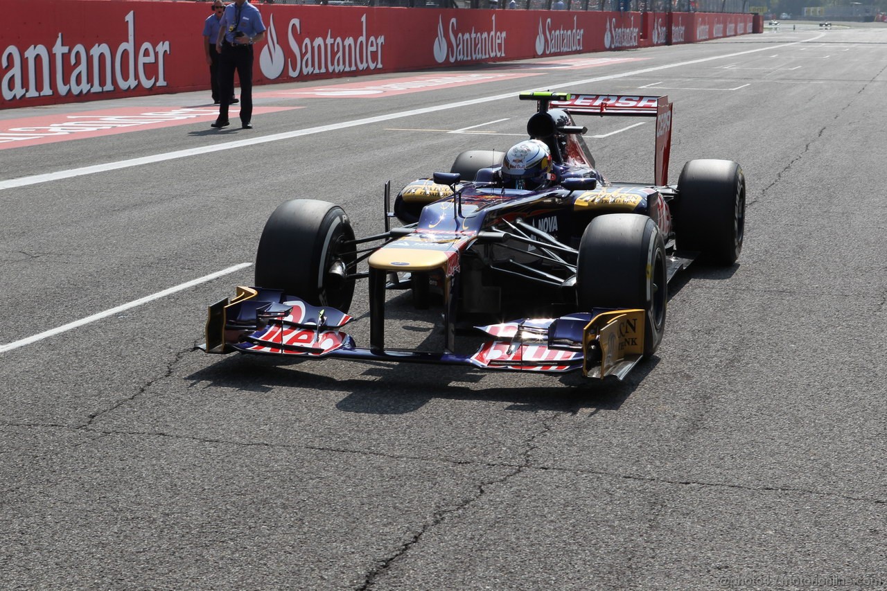 GP ITALIA, 09.09.2012- Gara,  Jean-Eric Vergne (FRA) Scuderia Toro Rosso STR7 