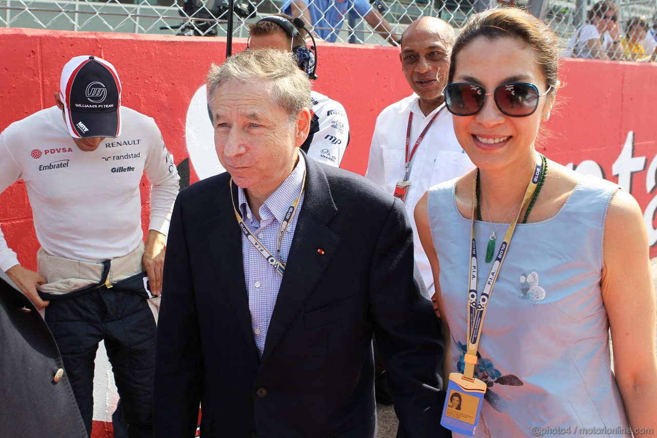 GP ITALIA, 09.09.2012- Gara,  Jean Todt (FRA), President FIA e sua moglie Michelle Yeoh,